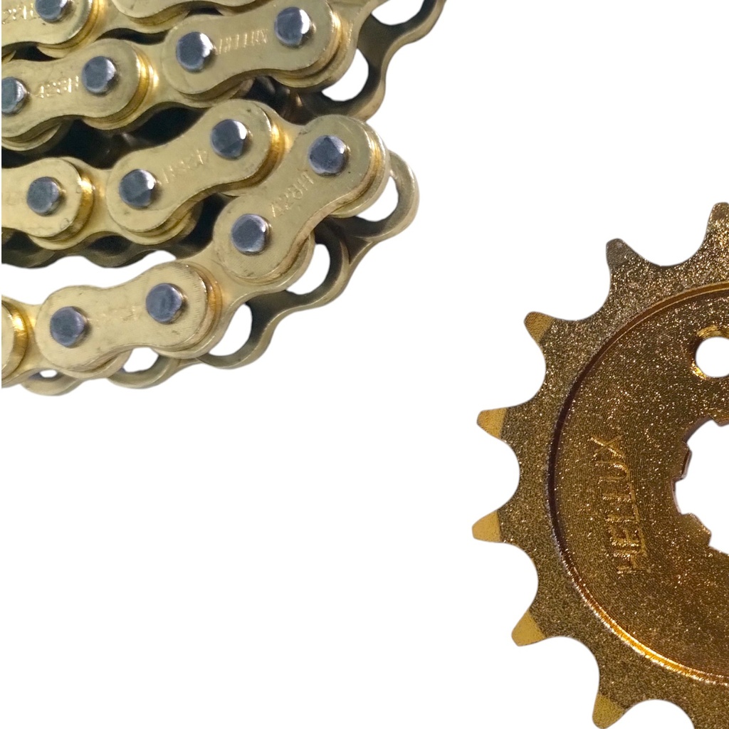 Kit Piñon Y Corona Con Cadena Para Motos - 2