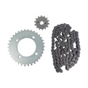 Kit Piñon Y Corona Con Cadena Para Motos - 0