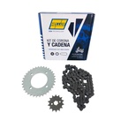Kit Piñon Y Corona Con Cadena Para Motos - 1