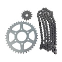 Kit Piñon Y Corona Con Cadena Para Motos - 0