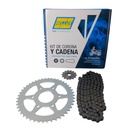 Kit Piñon Y Corona Con Cadena Para Motos - 2