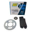 Kit Piñon Y Corona Con Cadena Para Motos - 2