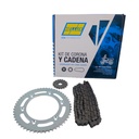 Kit Piñon Y Corona Con Cadena Para Motos - 1