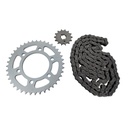 Kit Piñon Y Corona Con Cadena Para Motos - 0