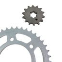 Kit Piñon Y Corona Con Cadena Para Motos - 1