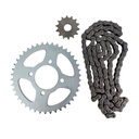 Kit Piñon Y Corona Con Cadena Para Motos - 0