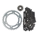 Kit Piñon Y Corona Con Cadena Para Motos - 0