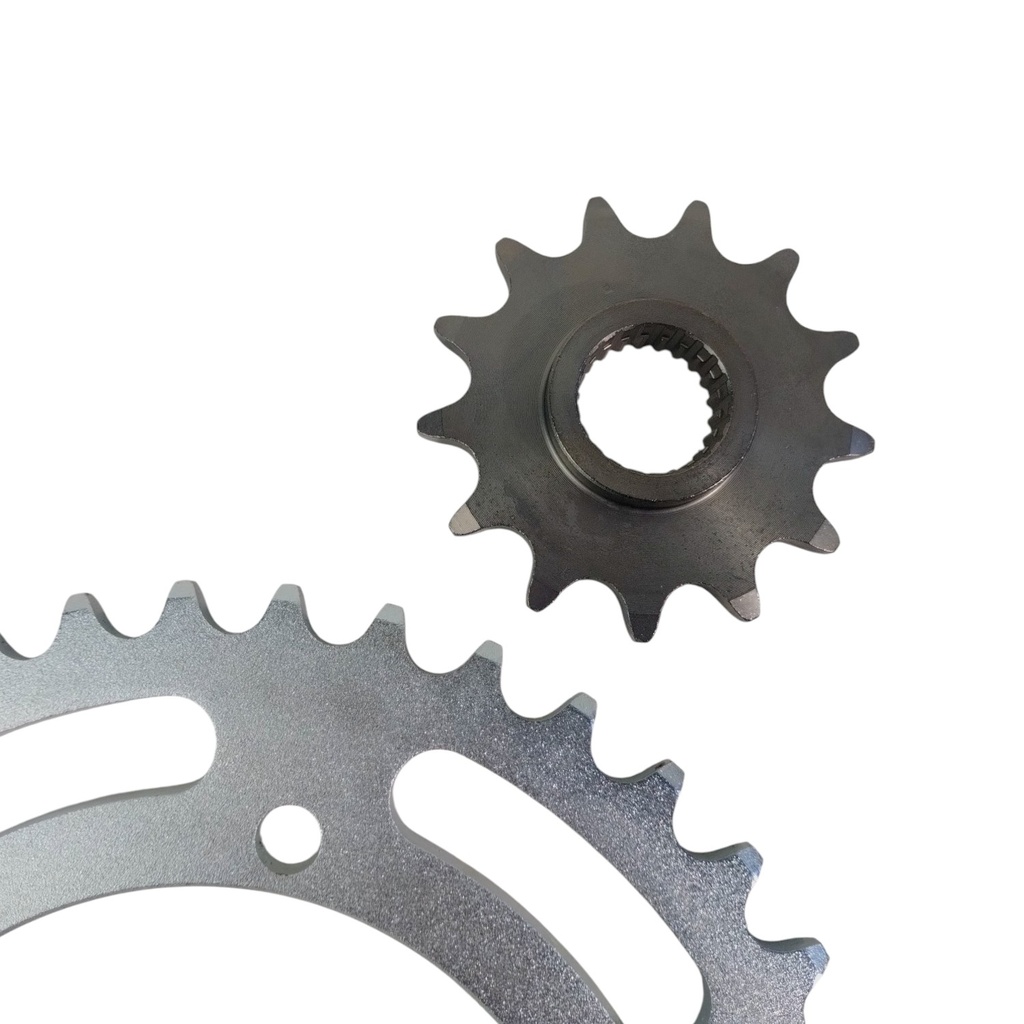 Kit Piñon Y Corona Con Cadena Para Motos - 2