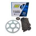 Kit Piñon Y Corona Con Cadena Para Motos - 3
