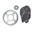 Kit Piñon Y Corona Con Cadena Para Motos - 0