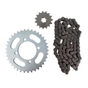 Kit Piñon Y Corona Con Cadena Para Motos - 0