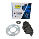 Kit Piñon Y Corona Con Cadena Para Motos - 3