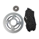 Kit Piñon Y Corona Con Cadena Para Motos - 0
