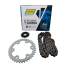 Kit Piñon Y Corona Con Cadena Para Motos - 3