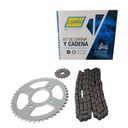 Kit Piñon Y Corona Con Cadena Para Motos - 2