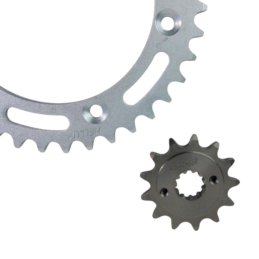 Kit Piñon Y Corona Con Cadena Para Motos - 2