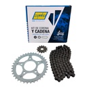 Kit Piñon Y Corona Con Cadena Para Motos - 3