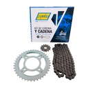 Kit Piñon Y Corona Con Cadena Para Motos - 2