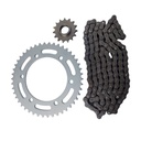 Kit Piñon Y Corona Con Cadena Para Motos - 0