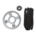 Kit Piñon Y Corona Con Cadena Para Motos - 0