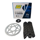 Kit Piñon Y Corona Con Cadena Para Motos - 3