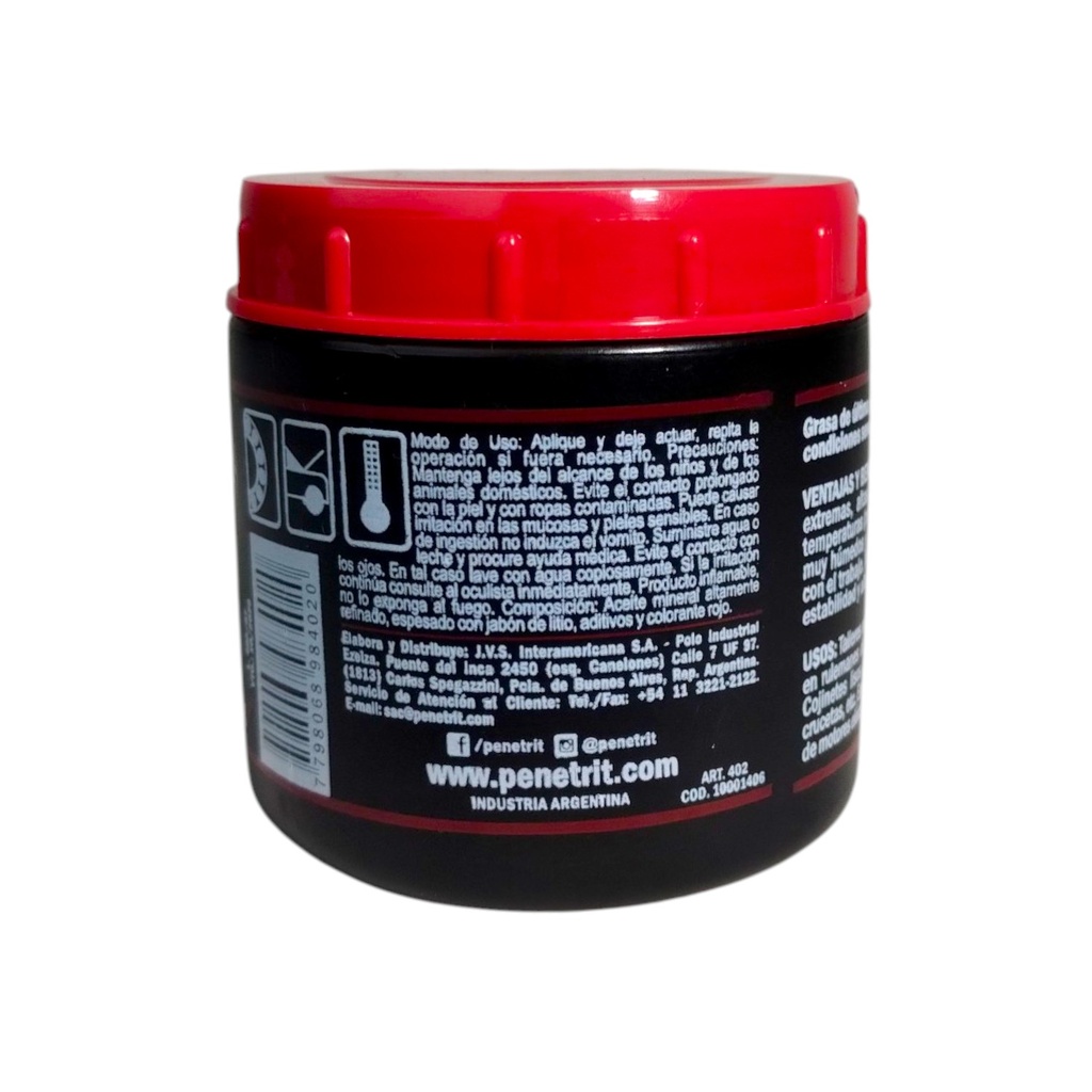 Grasa De Litio Roja 100 Gr - 0