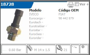 Bulbo De Presion De Aceite