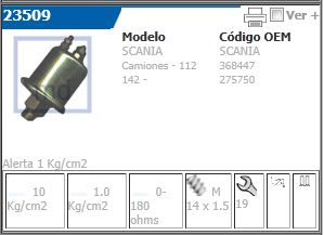Bulbo De Presion De Aceite Cebolla