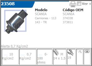 Bulbo De Presion De Aceite Cebolla