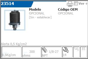 Bulbo De Presion De Aceite Cebolla