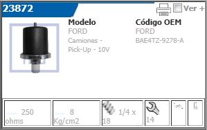 Bulbo De Presion De Aceite Cebolla