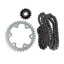 Kit Piñon Y Corona Con Cadena Para Motos