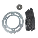 Kit Piñon Y Corona Con Cadena Para Motos