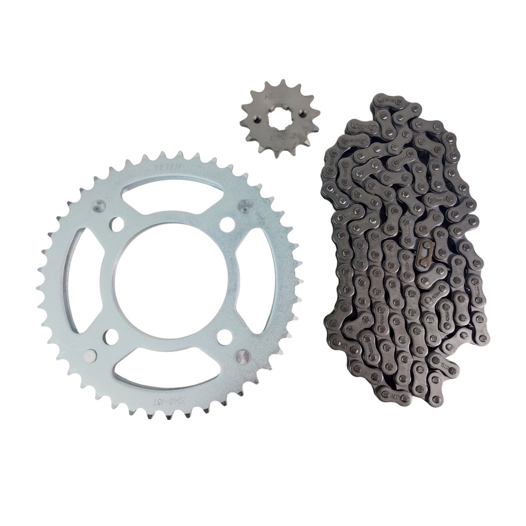 Kit Piñon Y Corona Con Cadena Para Motos