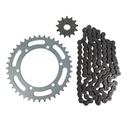 Kit Piñon Y Corona Con Cadena Para Motos