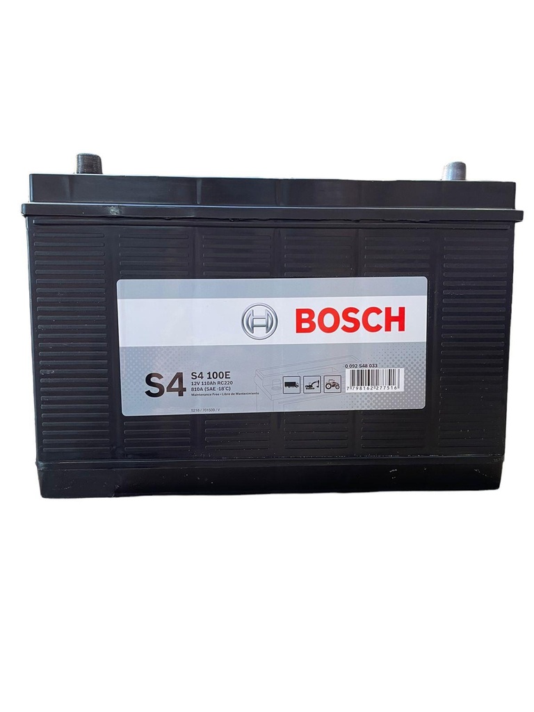 Bateria Convencional Modelo S4 100E + Izquierda Medida 331/174/243 12 X 110