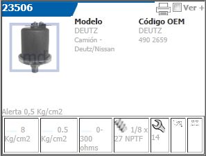 [MD23506] Bulbo De Presion De Aceite Cebolla