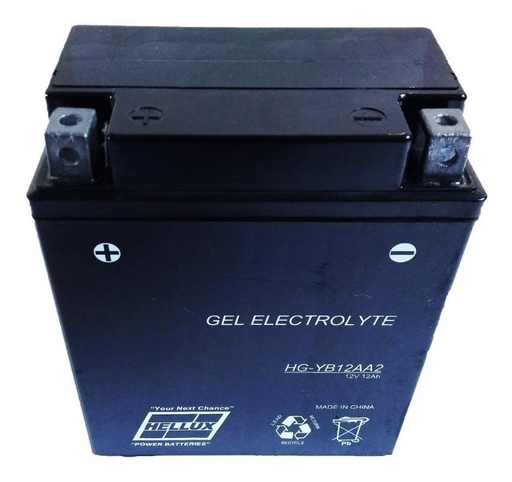 [HGYB12AA2] Bateria Gel Para Moto Tipo Yuasa Yb12A-A2 12V
