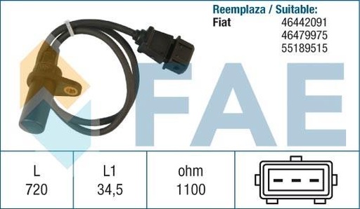 [FAE79006] Sensor De Rpm