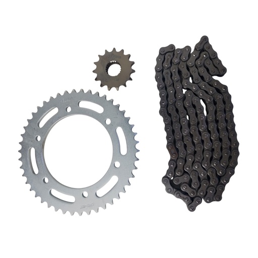 [HEYAM1546428CC] Kit Piñon Y Corona Con Cadena Para Motos