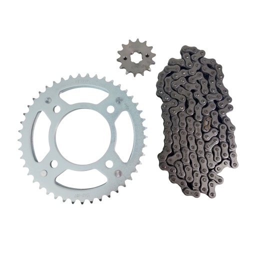 [HEHON1445428CC] Kit Piñon Y Corona Con Cadena Para Motos