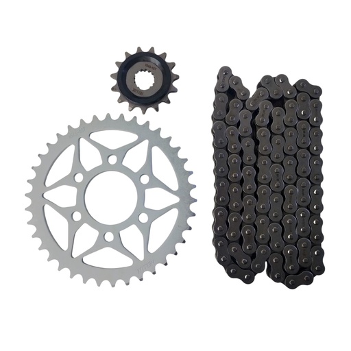 [HEROY1538525HICC] Kit Piñon Y Corona Con Cadena Para Motos