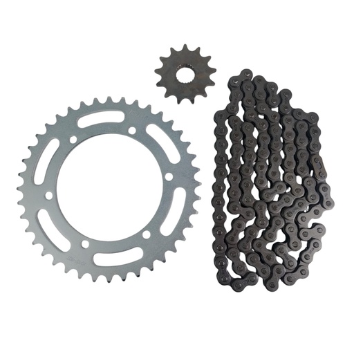 [HEYAM1340520CC] Kit Piñon Y Corona Con Cadena Para Motos
