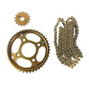 Kit Piñon Y Corona Con Cadena Para Motos