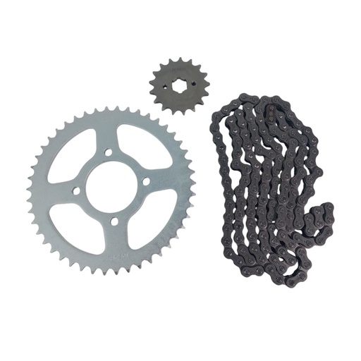 [HEMOT1746428CC] Kit Piñon Y Corona Con Cadena Para Motos