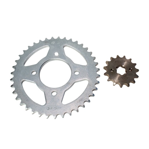 [HEZAN1539428] Kit Piñon Y Corona Para Motos