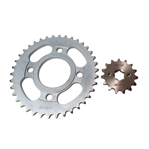 [HEZAN1538428] Kit Piñon Y Corona Para Motos