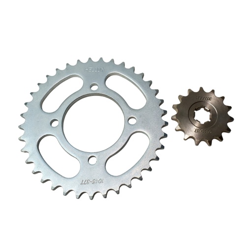 [HEYAM1537T428] Kit Piñon Y Corona Para Motos