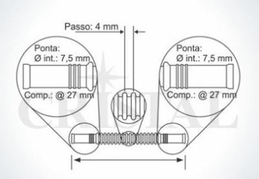 [CRIS1355] Manguera Corrugada Plastica
