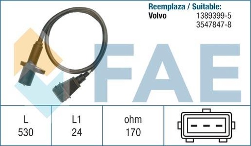 [FAE79004] Sensor De Rpm